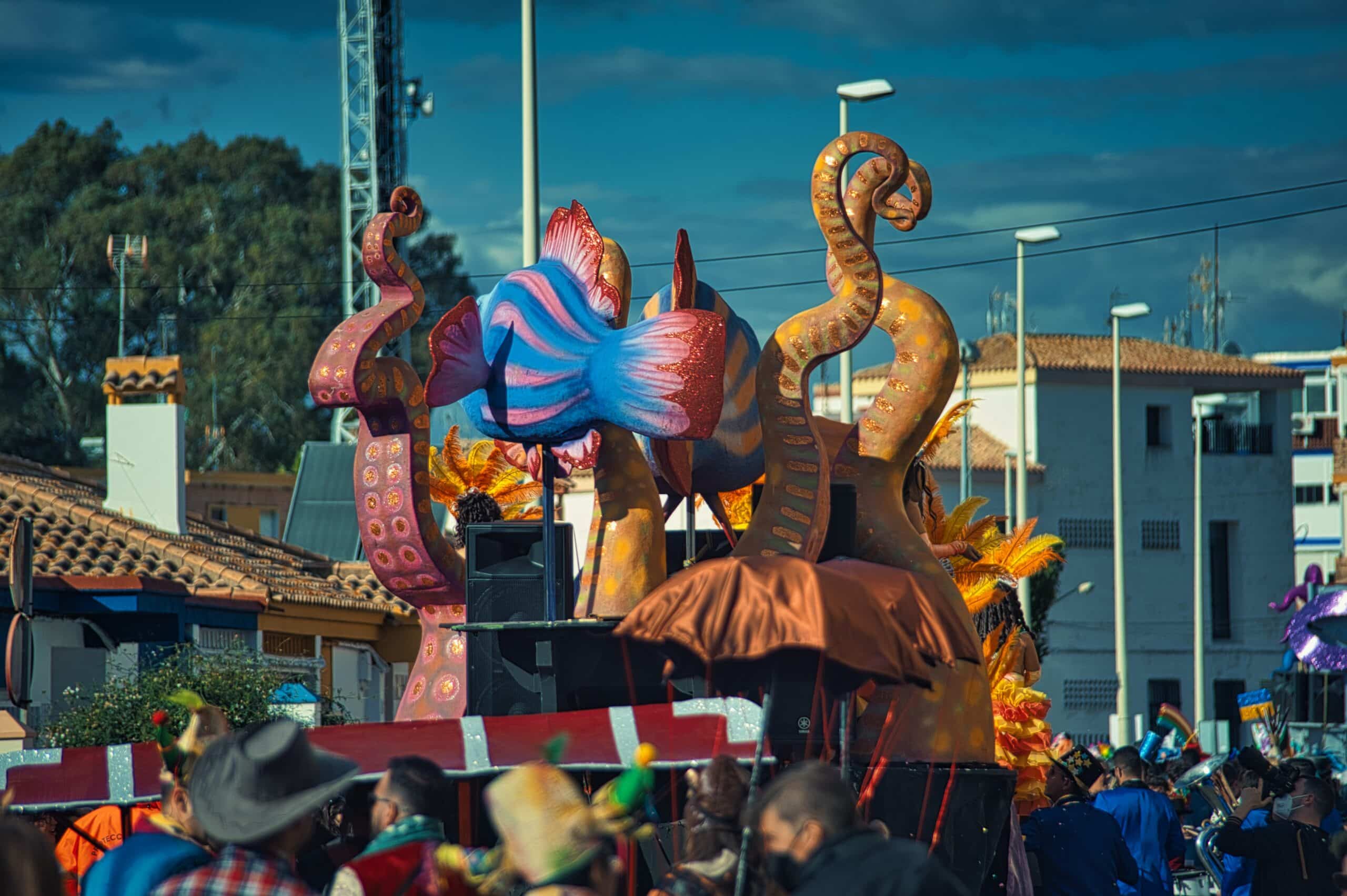 The Brazil Carnival floats are always super colorful