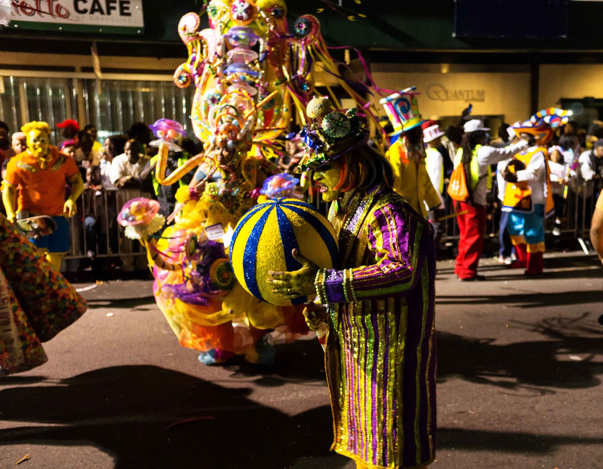 Brazil Carnival floats with crazy customes is at the heart of Brazil. 