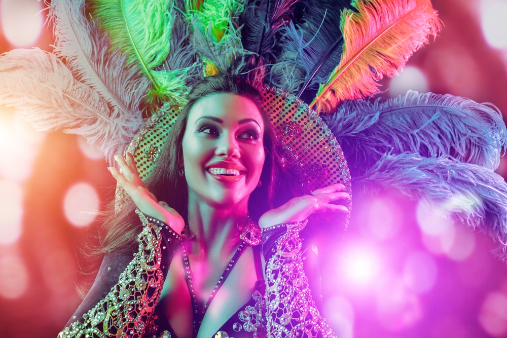 Womens Brazil Carnival Costumes are colorful. 