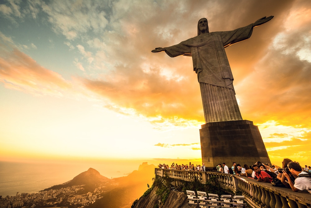 Christ the Redeemer while traveling to Rio de Janeiro, Brazil 