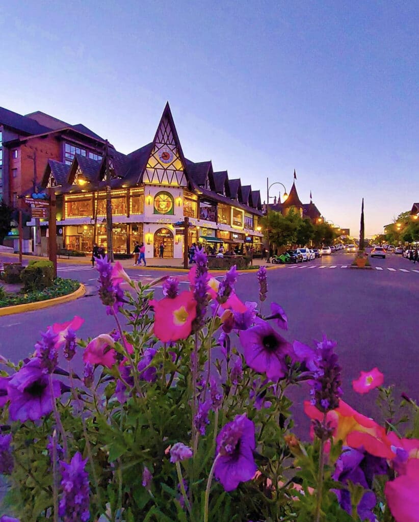 Gramado Travel Guide: Gramado at dusk. 