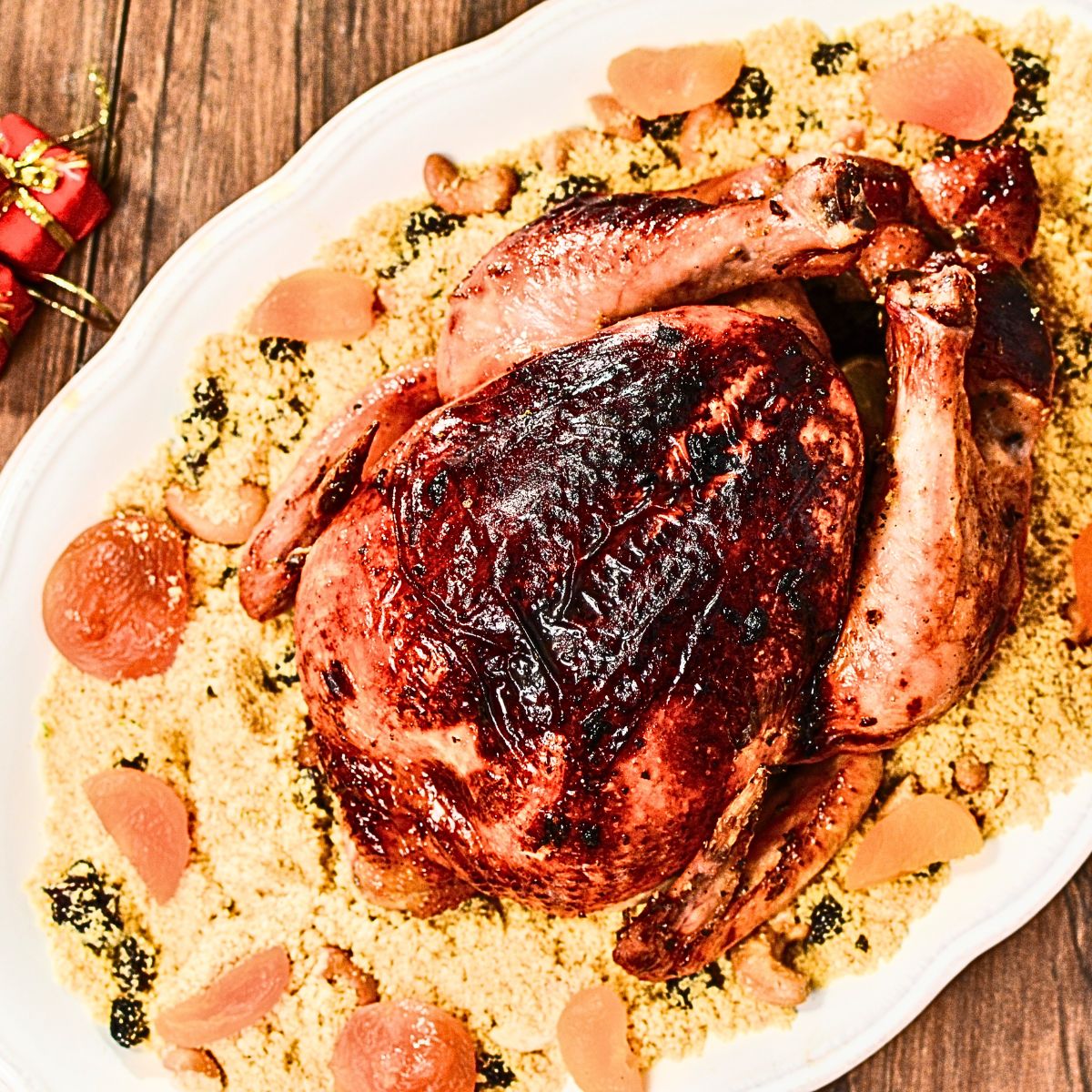 What do they eat on Christmas in Brazil: Local Brazilians cooking turkey, a Christmas tradition.