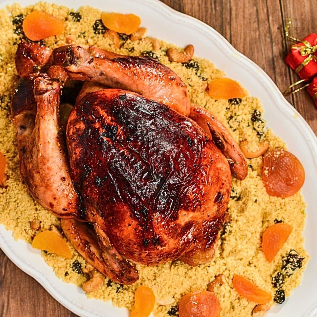 Christmas Chester in Brazil, seasoned with traditional herbs, enjoyed at our family’s festive celebration.